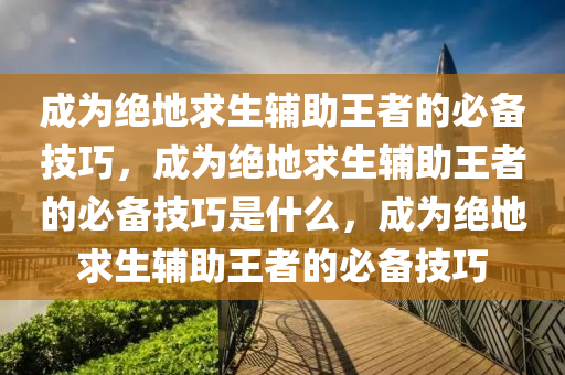 成为绝地求生辅助王者的必备技巧，成为绝地求生辅助王者的必备技巧是什么，成为绝地求生辅助王者的必备技巧