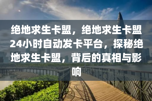 绝地求生卡盟，绝地求生卡盟24小时自动发卡平台，探秘绝地求生卡盟，背后的真相与影响