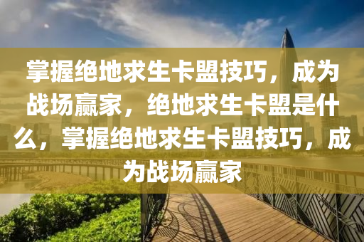 掌握绝地求生卡盟技巧，成为战场赢家，绝地求生卡盟是什么，掌握绝地求生卡盟技巧，成为战场赢家