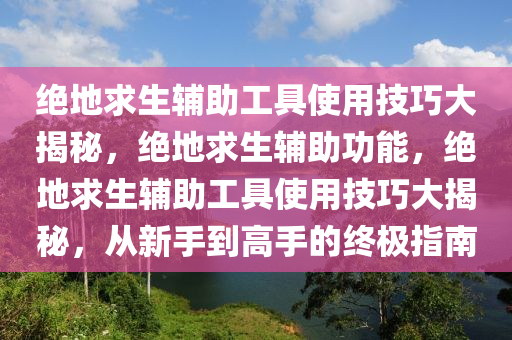 绝地求生辅助工具使用技巧大揭秘，绝地求生辅助功能，绝地求生辅助工具使用技巧大揭秘，从新手到高手的终极指南