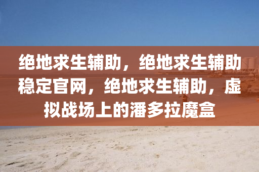 绝地求生辅助，绝地求生辅助稳定官网，绝地求生辅助，虚拟战场上的潘多拉魔盒