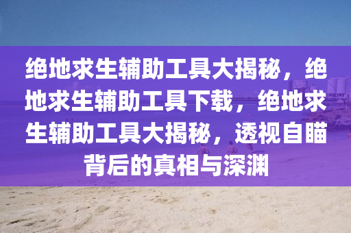 绝地求生辅助工具大揭秘，绝地求生辅助工具下载，绝地求生辅助工具大揭秘，透视自瞄背后的真相与深渊