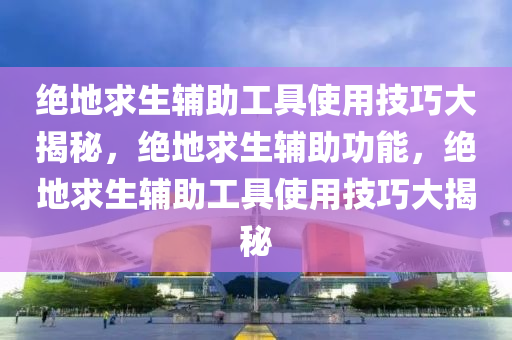 绝地求生辅助工具使用技巧大揭秘，绝地求生辅助功能，绝地求生辅助工具使用技巧大揭秘