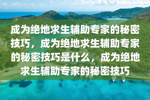 成为绝地求生辅助专家的秘密技巧，成为绝地求生辅助专家的秘密技巧是什么，成为绝地求生辅助专家的秘密技巧