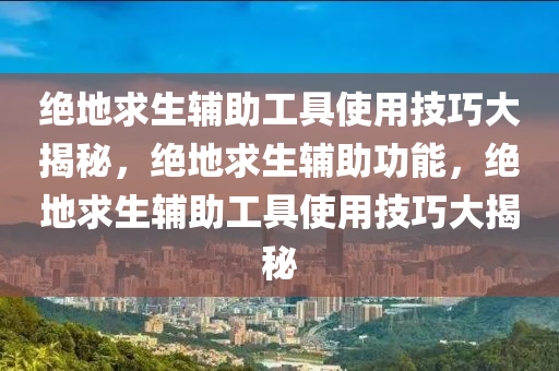 绝地求生辅助工具使用技巧大揭秘，绝地求生辅助功能，绝地求生辅助工具使用技巧大揭秘