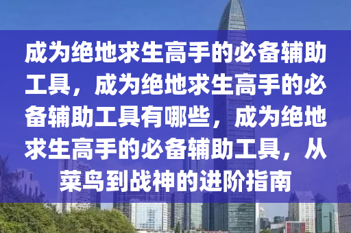 成为绝地求生高手的必备辅助工具，成为绝地求生高手的必备辅助工具有哪些，成为绝地求生高手的必备辅助工具，从菜鸟到战神的进阶指南