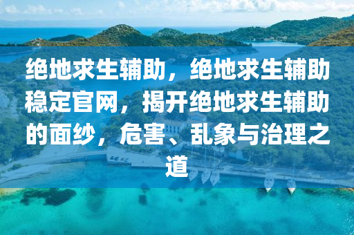 绝地求生辅助，绝地求生辅助稳定官网，揭开绝地求生辅助的面纱，危害、乱象与治理之道
