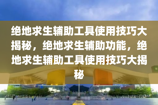绝地求生辅助工具使用技巧大揭秘，绝地求生辅助功能，绝地求生辅助工具使用技巧大揭秘