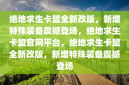 绝地求生卡盟全新改版，新增特殊装备震撼登场，绝地求生卡盟官网平台，绝地求生卡盟全新改版，新增特殊装备震撼登场