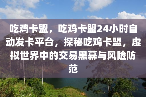 吃鸡卡盟，吃鸡卡盟24小时自动发卡平台，探秘吃鸡卡盟，虚拟世界中的交易黑幕与风险防范