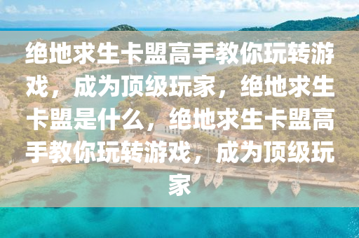 绝地求生卡盟高手教你玩转游戏，成为顶级玩家，绝地求生卡盟是什么，绝地求生卡盟高手教你玩转游戏，成为顶级玩家