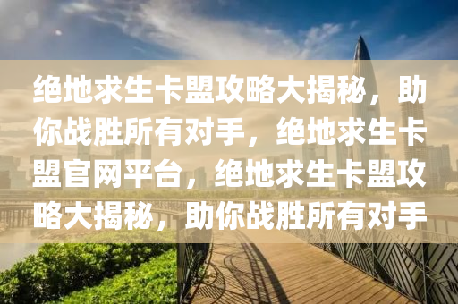 绝地求生卡盟攻略大揭秘，助你战胜所有对手，绝地求生卡盟官网平台，绝地求生卡盟攻略大揭秘，助你战胜所有对手