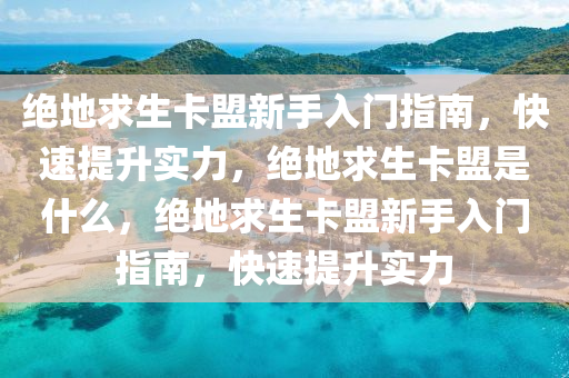 绝地求生卡盟新手入门指南，快速提升实力，绝地求生卡盟是什么，绝地求生卡盟新手入门指南，快速提升实力
