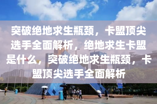 突破绝地求生瓶颈，卡盟顶尖选手全面解析，绝地求生卡盟是什么，突破绝地求生瓶颈，卡盟顶尖选手全面解析