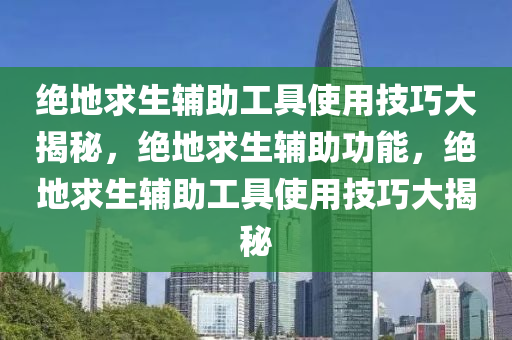 绝地求生辅助工具使用技巧大揭秘，绝地求生辅助功能，绝地求生辅助工具使用技巧大揭秘