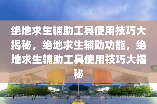 绝地求生辅助工具使用技巧大揭秘，绝地求生辅助功能，绝地求生辅助工具使用技巧大揭秘
