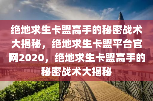 绝地求生卡盟高手的秘密战术大揭秘，绝地求生卡盟平台官网2020，绝地求生卡盟高手的秘密战术大揭秘
