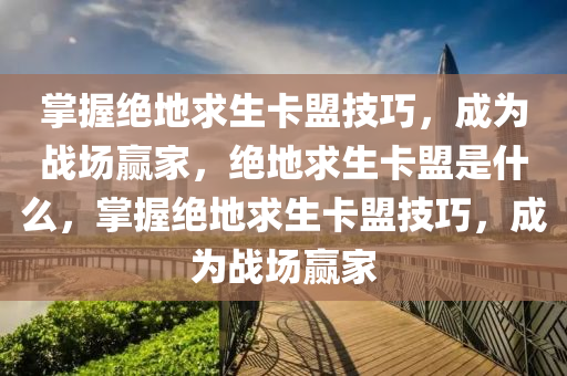 掌握绝地求生卡盟技巧，成为战场赢家，绝地求生卡盟是什么，掌握绝地求生卡盟技巧，成为战场赢家
