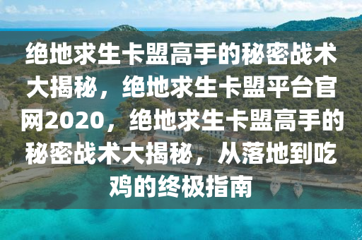 绝地求生卡盟高手的秘密战术大揭秘，绝地求生卡盟平台官网2020，绝地求生卡盟高手的秘密战术大揭秘，从落地到吃鸡的终极指南