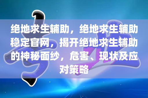 绝地求生辅助，绝地求生辅助稳定官网，揭开绝地求生辅助的神秘面纱，危害、现状及应对策略