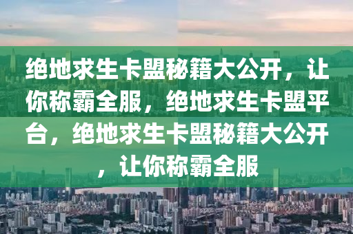 绝地求生卡盟秘籍大公开，让你称霸全服，绝地求生卡盟平台，绝地求生卡盟秘籍大公开，让你称霸全服