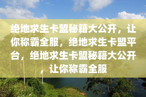 绝地求生卡盟秘籍大公开，让你称霸全服，绝地求生卡盟平台，绝地求生卡盟秘籍大公开，让你称霸全服