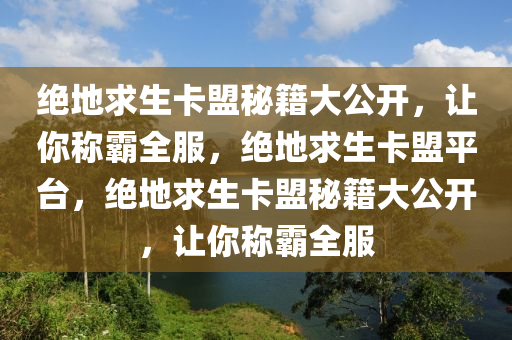 绝地求生卡盟秘籍大公开，让你称霸全服，绝地求生卡盟平台，绝地求生卡盟秘籍大公开，让你称霸全服