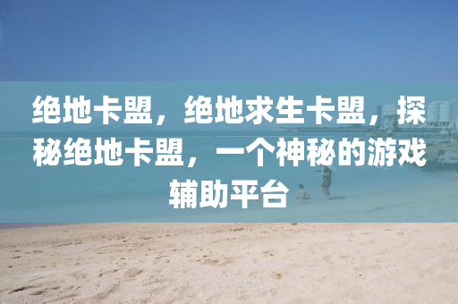 绝地卡盟，绝地求生卡盟，探秘绝地卡盟，一个神秘的游戏辅助平台