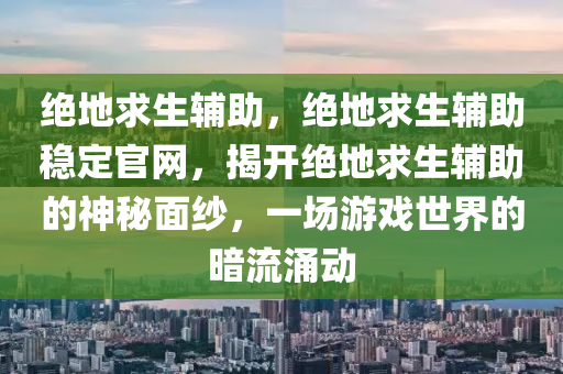 绝地求生辅助，绝地求生辅助稳定官网，揭开绝地求生辅助的神秘面纱，一场游戏世界的暗流涌动