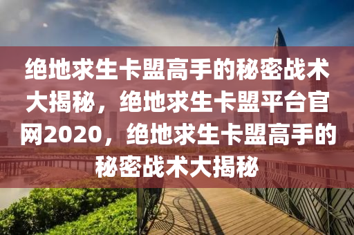 绝地求生卡盟高手的秘密战术大揭秘，绝地求生卡盟平台官网2020，绝地求生卡盟高手的秘密战术大揭秘