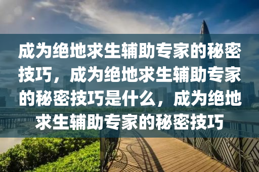 成为绝地求生辅助专家的秘密技巧，成为绝地求生辅助专家的秘密技巧是什么，成为绝地求生辅助专家的秘密技巧