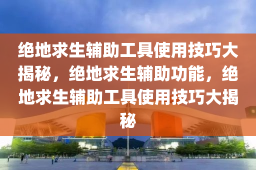 绝地求生辅助工具使用技巧大揭秘，绝地求生辅助功能，绝地求生辅助工具使用技巧大揭秘