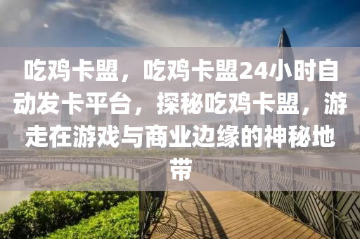 吃鸡卡盟，吃鸡卡盟24小时自动发卡平台，探秘吃鸡卡盟，游走在游戏与商业边缘的神秘地带