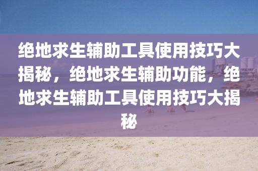 绝地求生辅助工具使用技巧大揭秘，绝地求生辅助功能，绝地求生辅助工具使用技巧大揭秘