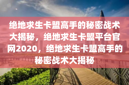 绝地求生卡盟高手的秘密战术大揭秘，绝地求生卡盟平台官网2020，绝地求生卡盟高手的秘密战术大揭秘