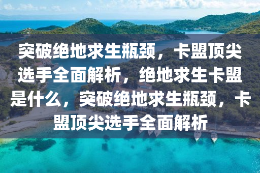 突破绝地求生瓶颈，卡盟顶尖选手全面解析，绝地求生卡盟是什么，突破绝地求生瓶颈，卡盟顶尖选手全面解析