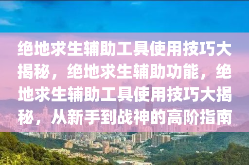 绝地求生辅助工具使用技巧大揭秘，绝地求生辅助功能，绝地求生辅助工具使用技巧大揭秘，从新手到战神的高阶指南