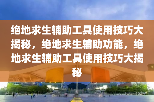 绝地求生辅助工具使用技巧大揭秘，绝地求生辅助功能，绝地求生辅助工具使用技巧大揭秘