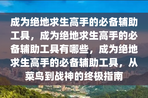 成为绝地求生高手的必备辅助工具，成为绝地求生高手的必备辅助工具有哪些，成为绝地求生高手的必备辅助工具，从菜鸟到战神的终极指南
