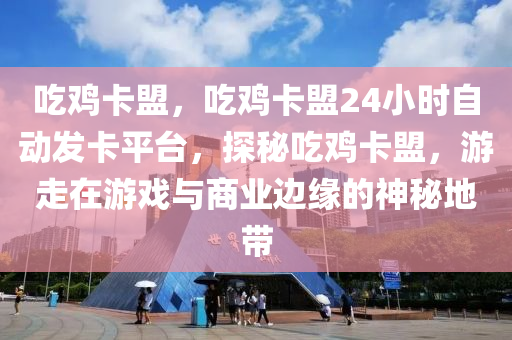 吃鸡卡盟，吃鸡卡盟24小时自动发卡平台，探秘吃鸡卡盟，游走在游戏与商业边缘的神秘地带