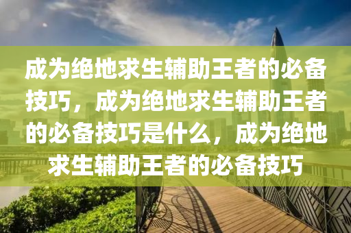 成为绝地求生辅助王者的必备技巧，成为绝地求生辅助王者的必备技巧是什么，成为绝地求生辅助王者的必备技巧