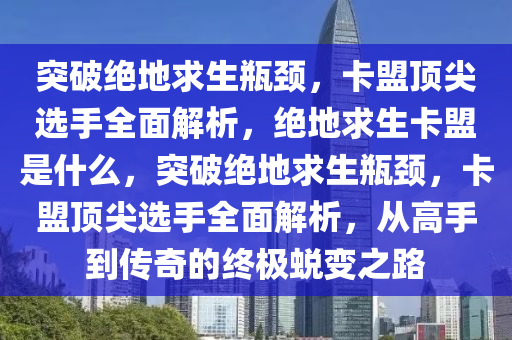 突破绝地求生瓶颈，卡盟顶尖选手全面解析，绝地求生卡盟是什么，突破绝地求生瓶颈，卡盟顶尖选手全面解析，从高手到传奇的终极蜕变之路