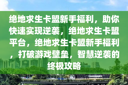 绝地求生卡盟新手福利，助你快速实现逆袭，绝地求生卡盟平台，绝地求生卡盟新手福利，打破游戏壁垒，智慧逆袭的终极攻略