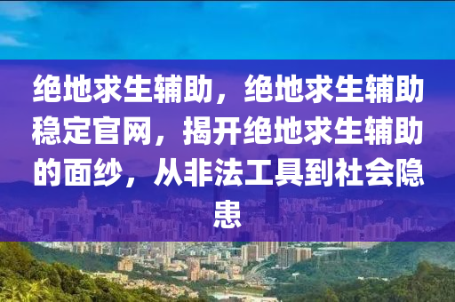 绝地求生辅助，绝地求生辅助稳定官网，揭开绝地求生辅助的面纱，从非法工具到社会隐患