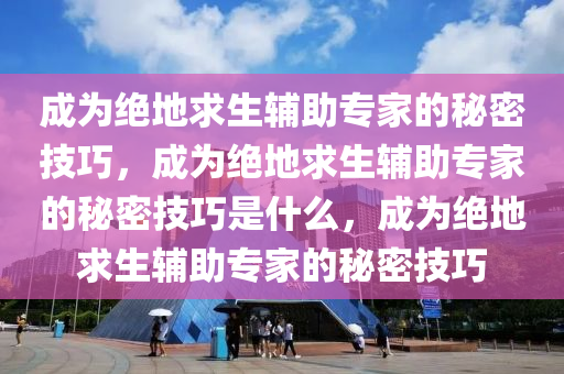 成为绝地求生辅助专家的秘密技巧，成为绝地求生辅助专家的秘密技巧是什么，成为绝地求生辅助专家的秘密技巧