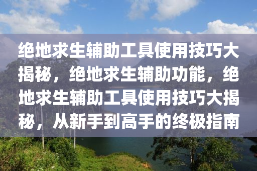 绝地求生辅助工具使用技巧大揭秘，绝地求生辅助功能，绝地求生辅助工具使用技巧大揭秘，从新手到高手的终极指南
