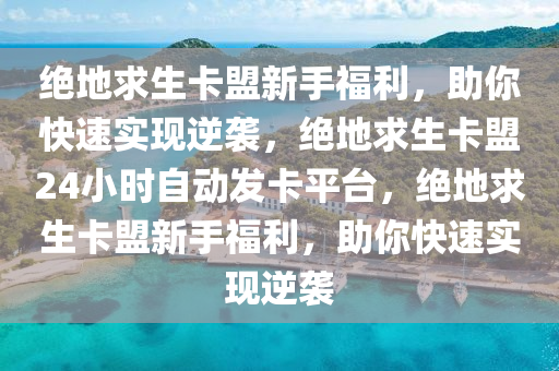 绝地求生卡盟新手福利，助你快速实现逆袭，绝地求生卡盟24小时自动发卡平台，绝地求生卡盟新手福利，助你快速实现逆袭