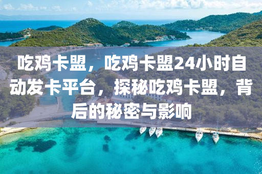 吃鸡卡盟，吃鸡卡盟24小时自动发卡平台，探秘吃鸡卡盟，背后的秘密与影响