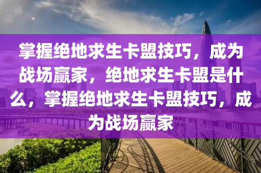 掌握绝地求生卡盟技巧，成为战场赢家，绝地求生卡盟是什么，掌握绝地求生卡盟技巧，成为战场赢家