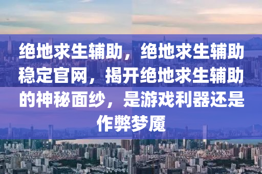 绝地求生辅助，绝地求生辅助稳定官网，揭开绝地求生辅助的神秘面纱，是游戏利器还是作弊梦魇